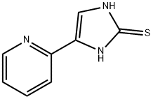 4-Pyridin-2-yl-1,3-dihydro-imidazole-2-thione,858513-34-5,结构式