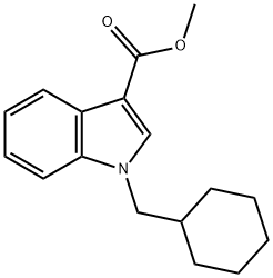 1-(CyclohexylMethyl)-1H-indole-3-carboxylic Acid Methyl Ester, 858515-82-9, 结构式