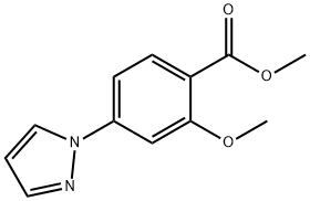 METHYL 2-METHOXY-4-(1H-PYRAZOL-1-YL)BENZOATE Struktur