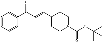 1-Boc-4-(3-oxo-3-phenylpropenyl)piperidine Struktur