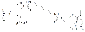 2,17-bis(hydroxymethyl)-5,14-dioxo-2,17-bis[[(1-oxoallyl)oxy]methyl]-4,15-dioxa-6,13-diazaoctadecane-1,18-diyl diacrylate ,85865-98-1,结构式