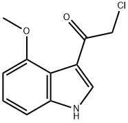 2-氯-1-(4-甲氧基-1H-吲哚-3-基)乙-1-酮,858752-72-4,结构式
