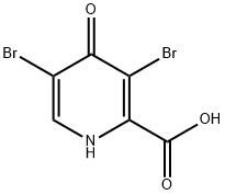 3,5-Dibromo-4-hydroxypyridine-2-carboxylic acid Struktur