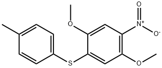 (2,5-二甲氧基-4-硝基苯基)(对甲苯基)硫烷,85896-13-5,结构式