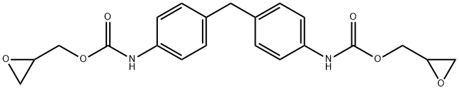 bis(oxiranylmethyl) (methylenedi-p-phenylene)biscarbamate  Structure