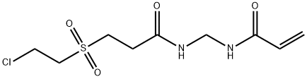 N-[N-[2-(2-Chloroethylsulfonyl)ethylcarbonyl]aminomethyl]acrylamide 结构式