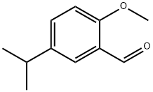 5-イソプロピル-2-メトキシベンズアルデヒド 化学構造式