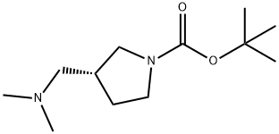 (R)-1-Boc-3-((二甲基氨基)甲基)吡咯烷 结构式