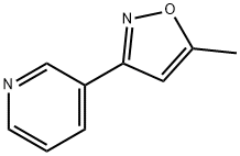 Pyridine, 3-(5-methyl-3-isoxazolyl)- (9CI) Structure