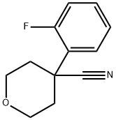 4-(2-Fluorophenyl)tetrahydropyran-4-carbonitrile, 97+% 化学構造式