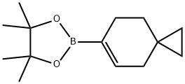 4,4,5,5-テトラメチル-2-(スピロ[2.5]オクト-5-エン-6-イル)-1,3,2-ジオキサボロラン 化学構造式