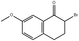 2-BROMO-7-METHOXY-3,4-DIHYDRONAPHTHALEN-1(2H)-ONE Struktur
