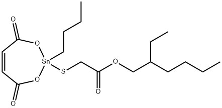 2-ethylhexyl [(2-butyl-4,7-dihydro-4,7-dioxo-1,3,2-dioxastannepin-2-yl)thio]acetate Structure