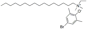 ethylhexadecyldimethylammonium 4-brom-2,6-xylenolate  Structure