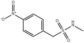 N-メチル-4-ニトロベンゼンメタンスルホンアミド 化学構造式