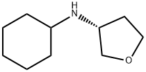 3-N-CYCLOHEXYL-TETRAHYDROFURAN-3-YL-AMINE HYDROCHLORIDE,859522-09-1,结构式