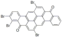 6,14,,-tetrabromopyranthrene-8,16-dione  化学構造式