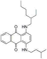 1-[(2-ethylhexyl)amino]-4-[(3-methylbutyl)amino]anthraquinone Structure