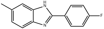 2-(4-FLUOROPHENYL)-5-METHYL-1H-BENZO[D]IMIDAZOLE,859732-41-5,结构式