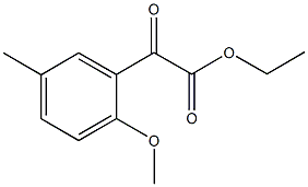 2-(2-甲氧基-5-甲基苯基)-2-氧代乙酸乙酯,859775-82-9,结构式