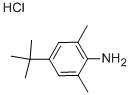 4-(叔丁基)-2,6-二甲基苯胺盐酸盐, 859784-19-3, 结构式
