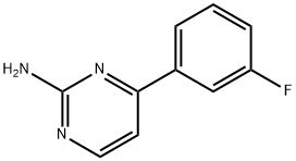 4-(3-氟苯基)-2-氨基嘧啶 结构式