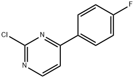 2-クロロ-4-(4-フルオロフェニル)ピリミジン 化学構造式