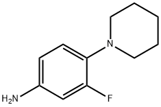 3-FLUORO-4-PIPERIDIN-1-YL-PHENYLAMINE Structure