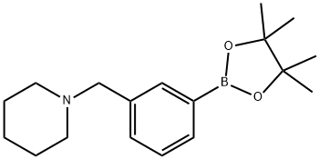 3-(PIPERIDIN-1-YLMETHYL)PHENYLBORONIC ACID, PINACOL ESTER,859833-21-9,结构式
