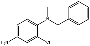N-1-Benzyl-2-chloro-N-1-methyl-1,4-benzenediamine Struktur