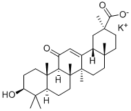 18BETA-GLYCYRRHETINIC ACID POTASSIUM SALT 化学構造式