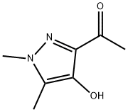 Ethanone,  1-(4-hydroxy-1,5-dimethyl-1H-pyrazol-3-yl)- Structure