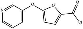 5-(pyridin-3-yloxy)furan-2-carbonyl chloride Structure