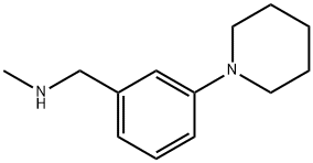 N-甲基-1-(3-(哌啶-1-)苯基)甲胺 结构式