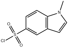1-METHYL-1H-INDOLE-5-SULFONYL CHLORIDE Struktur