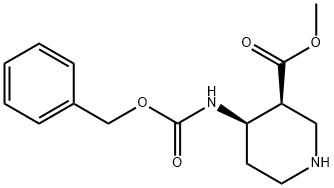 Methyl (3S,4R)-4-{[(benzyloxy)carbonyl]aMino}piperidine-3-carboxylate Structure