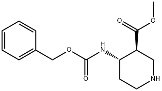 4-BENZYLOXYCARBONYLAMINO-PIPERIDINE-3-CARBOXYLIC ACID METHYL ESTER Structure