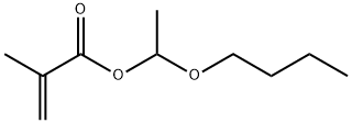 2-Propenoic acid, 2-methyl-, 1-butoxyethyl ester Structure