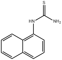 1-(1-ナフチル)-2-チオ尿素 化学構造式