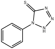 1-苯基-5-巯基四氮唑 结构式