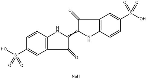靛蓝二磺酸钠,860-22-0,结构式