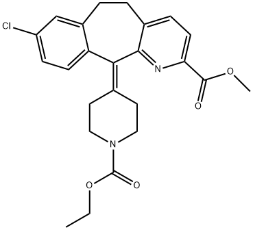 2-Methoxycarbonyl Loratadine 化学構造式