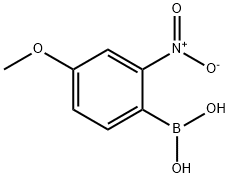 4-Methoxy-2-nitrophenylboronic acid 化学構造式