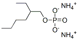 Phosphoric acid, 2-ethylhexyl ester, ammonium salt  Structure