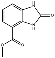 2-オキソ-2,3-ジヒドロ-1H-ベンゾ[D]イミダゾール-4-カルボン酸メチル 化学構造式