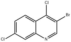 3-BROMO-4,7-DICHLOROQUINOLINE 结构式