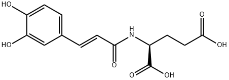 N-[3’,4’-Dihydroxy-(E)-cinnamoyl]-L-glutamic Acid Struktur