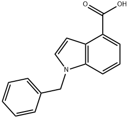 1-BENZYL-1H-INDOLE-4-CARBOXYLIC ACID Structure