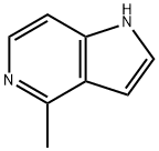 4-メチル-1H-ピロロ[3,2-C]ピリジン 化学構造式