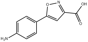 3-(4-AMINO-PHENYL)-ISOXAZOLE-5-CARBOXYLIC ACID,860367-71-1,结构式